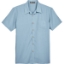 Custom Mens Barbados Textured Camp Shirt Cloud Blue