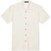 Custom Mens Barbados Textured Camp Shirt Cream