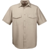Custom Mens Key West Short Sleeve Performance Staff Shirt Khaki