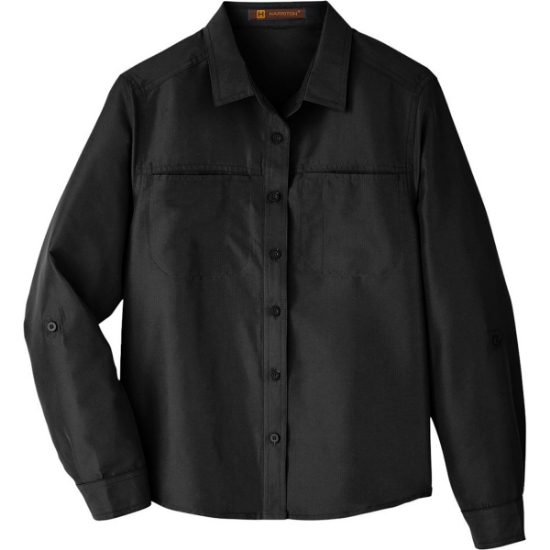 Custom Womens Key West Performance Staff Shirt Black