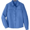 Custom Womens Key West Performance Staff Shirt Pool Blue