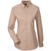 Custom Womens Foundation Cotton Twill Shirt with Teflon Khaki