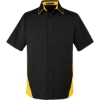 Custom Mens Flash IL Colorblock Shirt Black/ Sunray Yellow