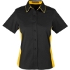 Custom Womens Flash IL Colorblock Shirt Black/ Sunray Yellow