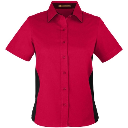 Custom Womens Flash IL Colorblock Shirt Red/ Black