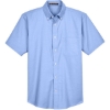Custom Mens Oxford Short Sleeve with Stain-Release Light Blue