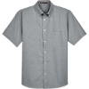 Custom Mens Oxford Short Sleeve with Stain-Release Oxford Grey