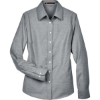 Custom Womens Long Sleeve Oxford Dress Shirt Oxford Grey