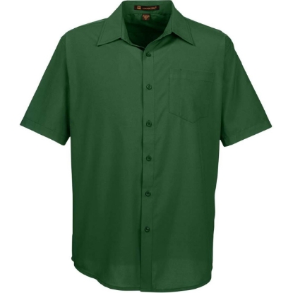 Custom Mens Paradise Short Sleeve Performance Shirt Palm Green
