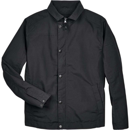 Custom Mens Auxiliary Canvas Work Jacket Black