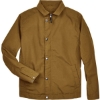 Custom Mens Auxiliary Canvas Work Jacket Duck Brown