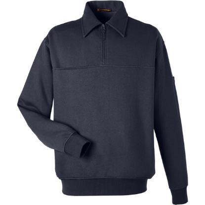 Custom Unisex ClimaBloc™ Heavyweight Tactical Quarter-Zip Pullover Dark Navy