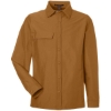Custom Unisex Flex Twill Overshirt Jacket Duck Brown