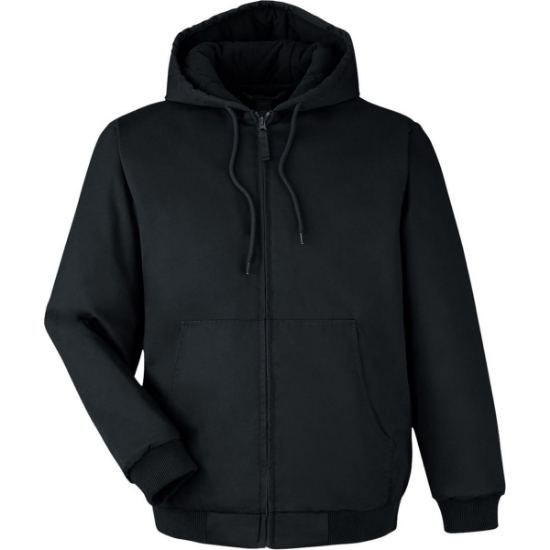 Custom Unisex ClimaBloc® Heavyweight Hooded Full-Zip Jacket Black