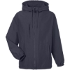Custom Unisex Flex Twill Hooded Jacket Dark Charcoal