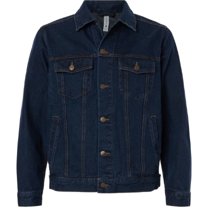 Custom Unisex Cooper Denim Jacket Dark Denim