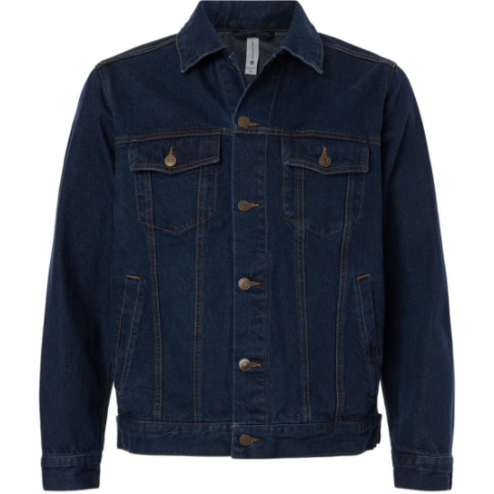 Custom Unisex Cooper Denim Jacket Dark Denim