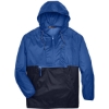 Custom Unisex Packable Hooded Nylon Jacket Royal/ Navy