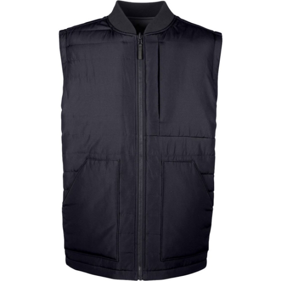 Custom Unisex Dockside Interactive Reversible Freezer Vest Black/ Dark Charcoal