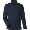 Custom Mens Flash Snag Protection Plus IL Colorblock Quarter-Zip Pullover Dark Navy/ Dark Charcoal