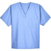 Custom Unisex Restore Scrub Top Ciel Blue