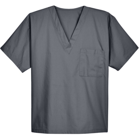 Custom Unisex Restore Scrub Top Dark Charcoal