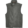 Custom Unisex Fleece Full-Zip Vest Charcoal