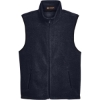 Custom Unisex Fleece Full-Zip Vest Navy