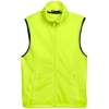 Custom Unisex Fleece Full-Zip Vest Safety Yellow