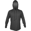 Custom Mens Low Pro Tech Hooded Long Sleeve T-Shirt Charcoal Heathered