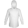 Custom Mens Low Pro Tech Hooded Long Sleeve T-Shirt White Heathered