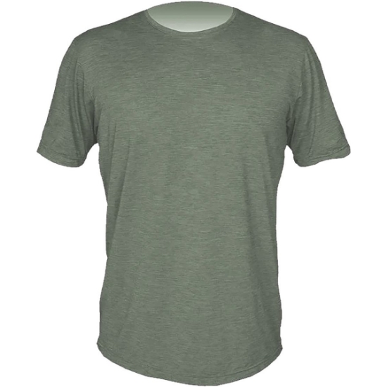 Custom Mens Low Pro Tech T-Shirt Dark Olive Heathered