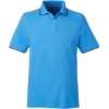 Custom Mens Deck Polo Azure Blue