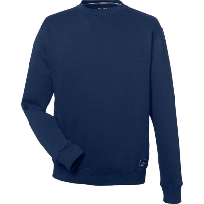 Custom Unisex Anchor Fleece Crewneck Sweatshirt Navy