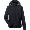 Custom Mens Voyage Hooded Rain Jacket Black