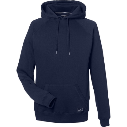 Custom Unisex Anchor Fleece Hooded Sweatshirt Navy