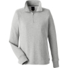 Custom Womens Anchor Fleece Quarter-Zip Sweatshirt Oxford Heather