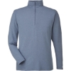 Custom Mens Saltwater Quarter-Zip Pullover Faded Navy