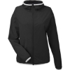 Custom Womens Stillwater Hooded Windbreaker Black