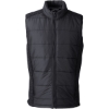 Custom Mens Harbor Puffer Vest Black/ Black Heather