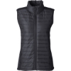 Custom Womens Harbor Puffer Vest Black/ Black Heather