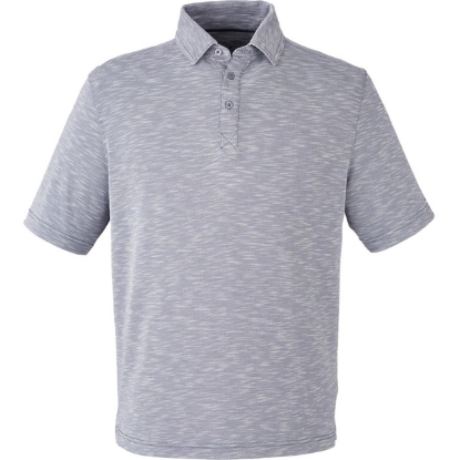 Custom Mens Sun Surfer Slub Polo Vintage Pebble