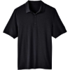 Custom Mens JAQ Snap-Up Stretch Performance Polo Black