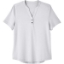 Custom Womens JAQ Snap-Up Stretch Performance Polo Platinum