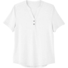 Custom Womens JAQ Snap-Up Stretch Performance Polo White
