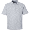 Custom Mens Eclipse Jacquard Polo Black Heather