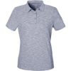 Custom Womens Eclipse Jacquard Polo Classic Navy Heather