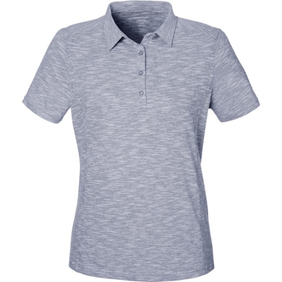 Custom Womens Eclipse Jacquard Polo Classic Navy Heather
