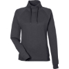 Custom Womens Rhythm Waffle Cross-Neck Pullover Carbon