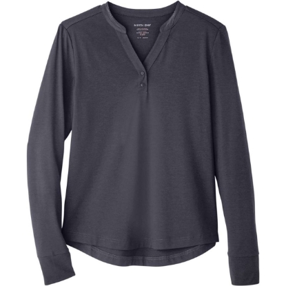 Custom Womens JAQ Stretch Performance V-Neck Snap Pullover Carbon